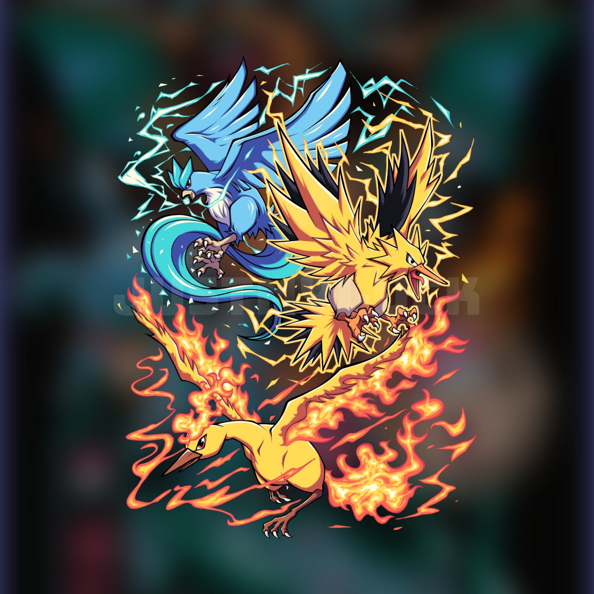 P Legendary Birds Sticker