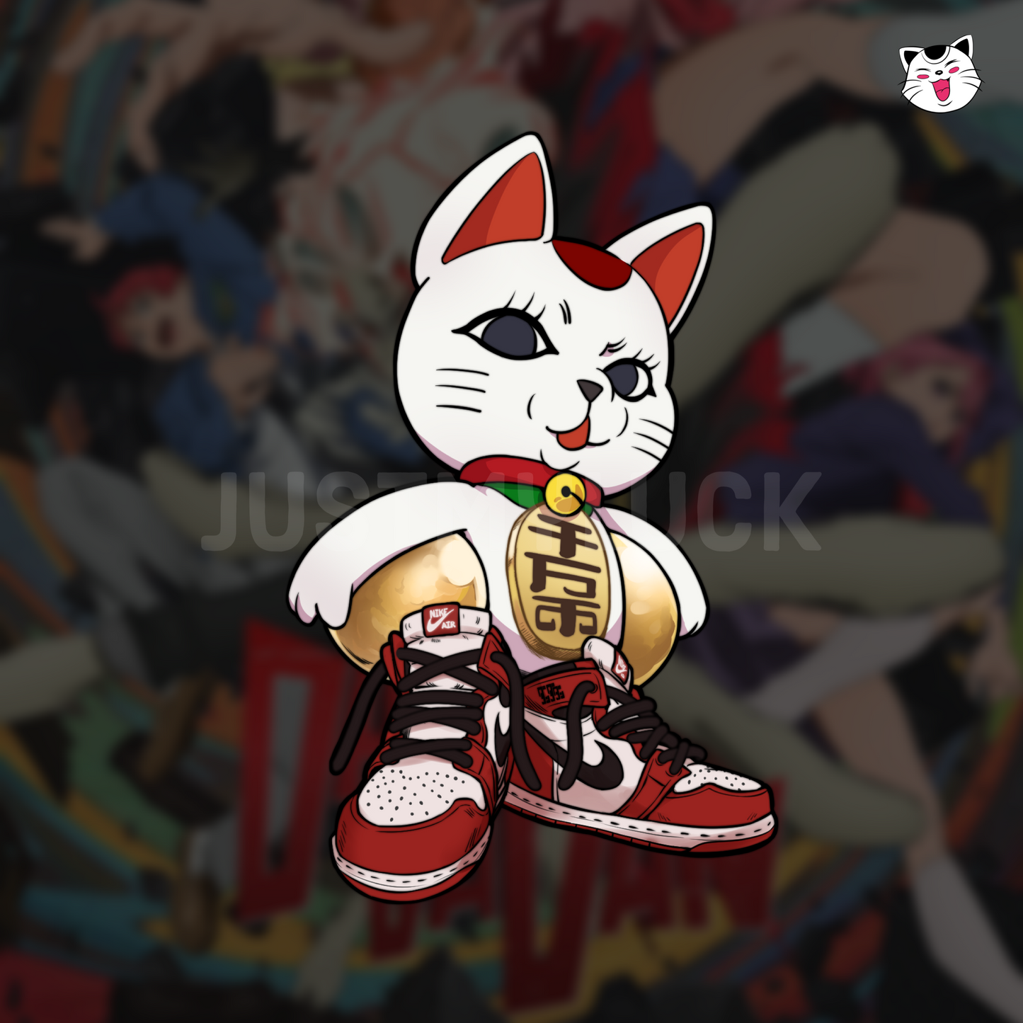 DDaD Turbo Cat Ballin Sticker