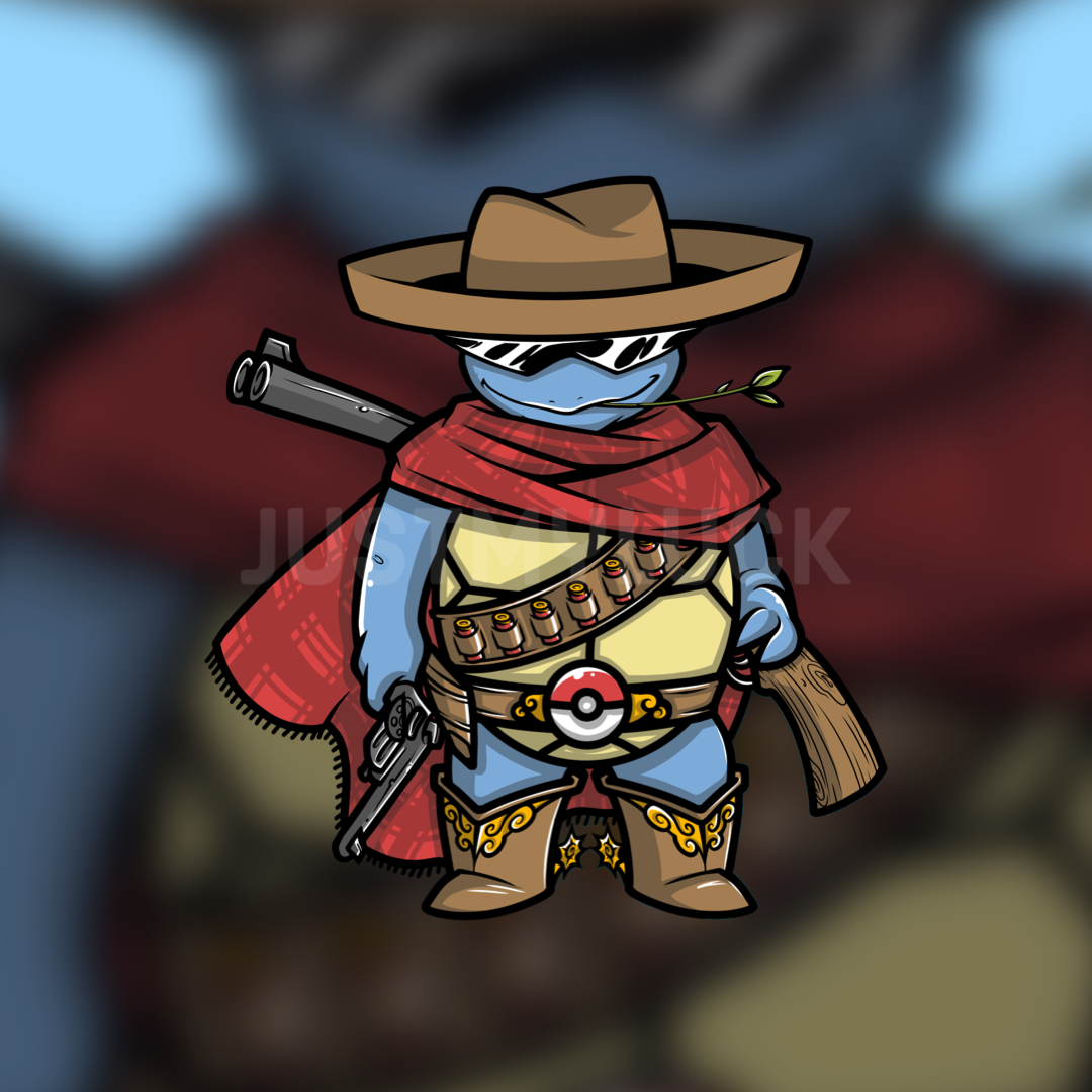 P SQRT Cowboy Sticker