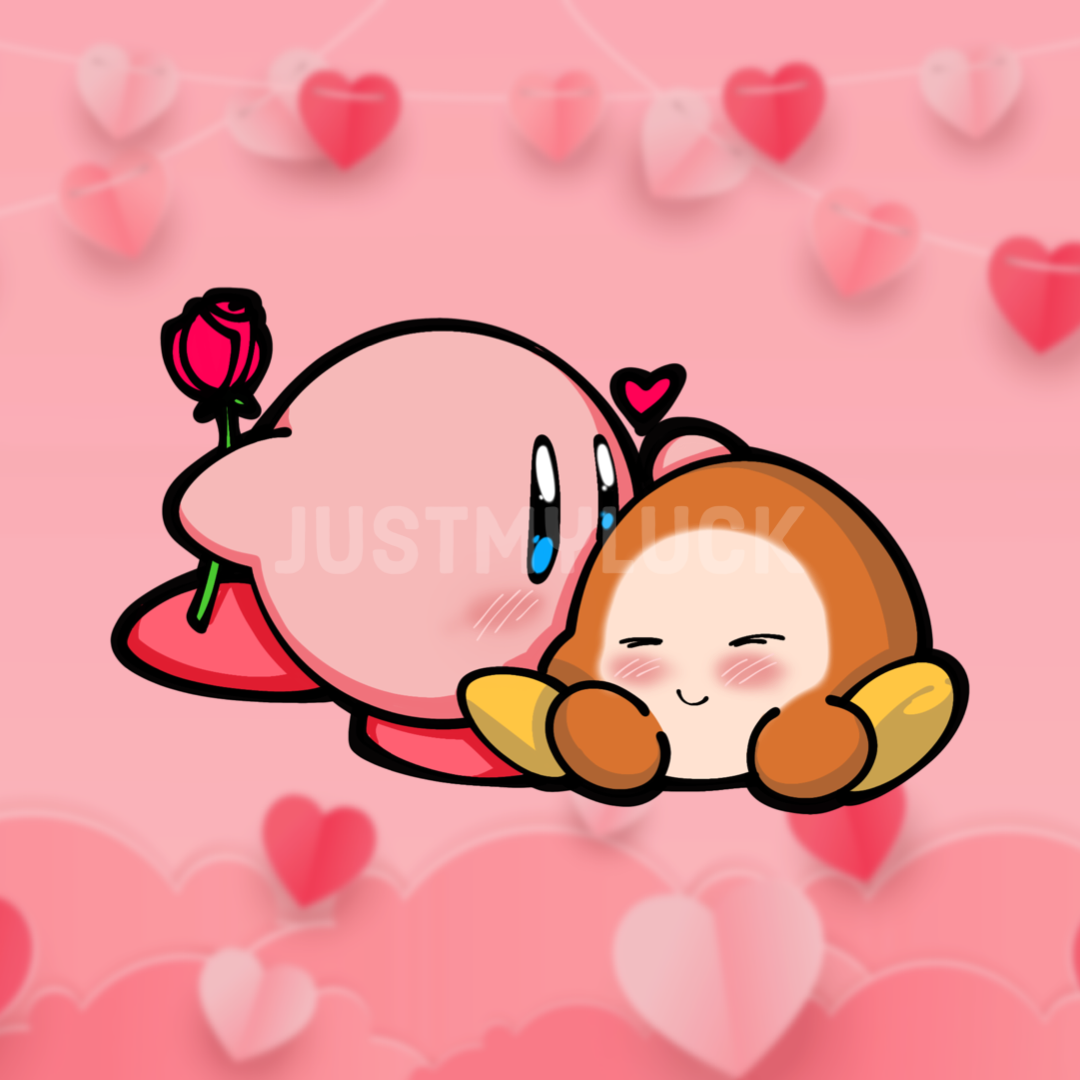 VDAY K Kiss Sticker