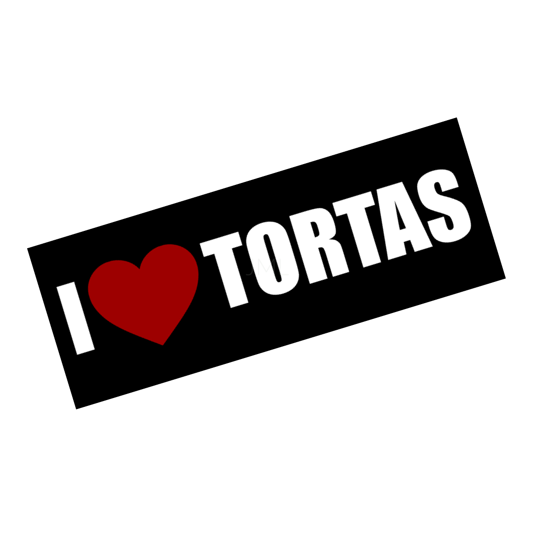 I LOVE TORTAS SLAP Sticker