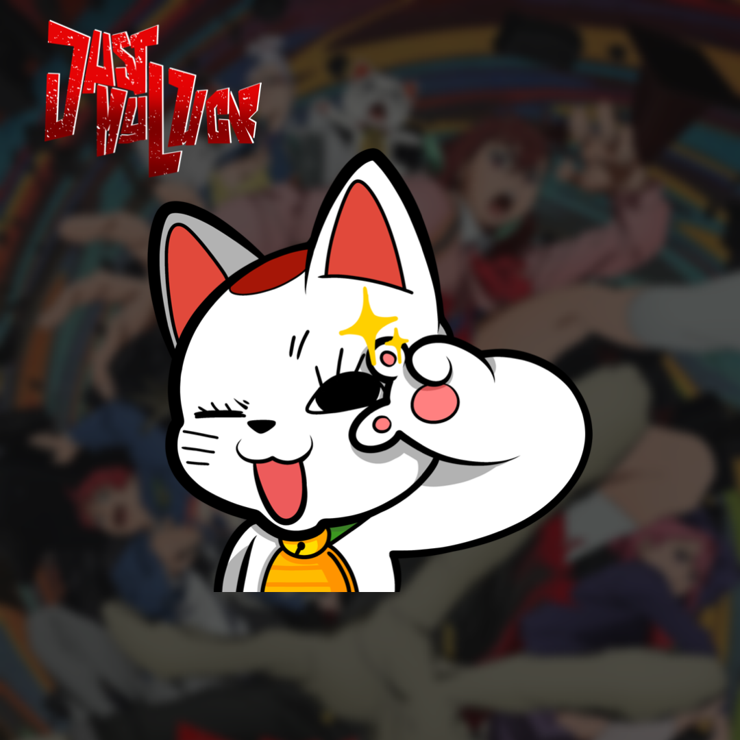DDaD Turbo Cat Kawaii Sticker