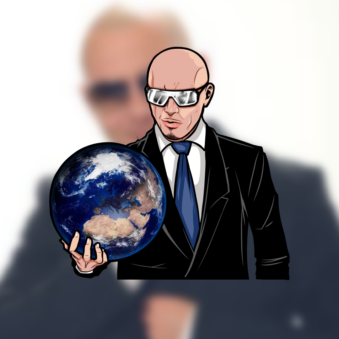 Mr.Worldwide Sticker