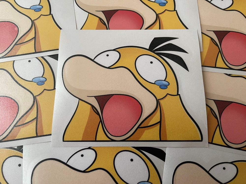 P Cry Duck Sticker