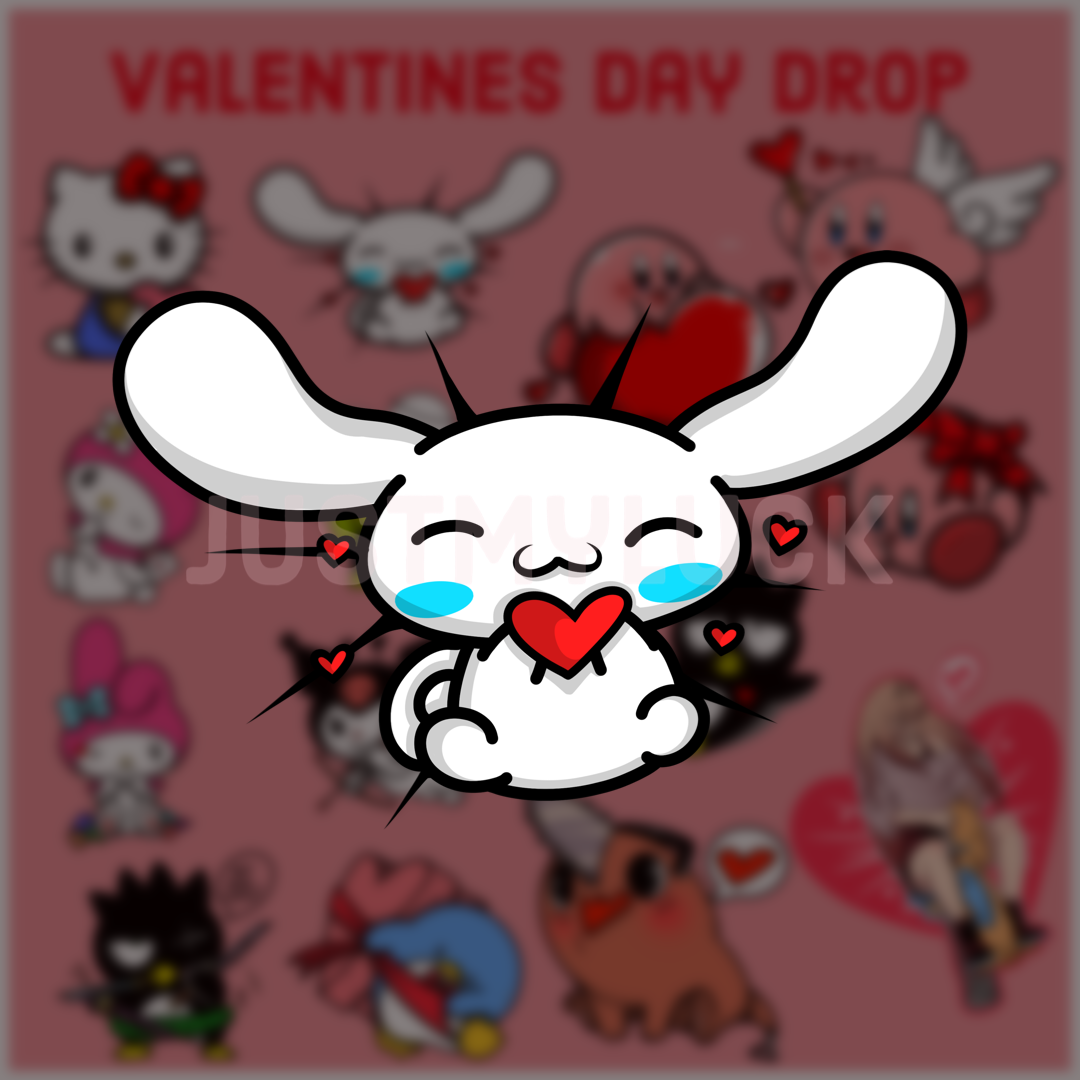 VDay CatFriends CR Sticker