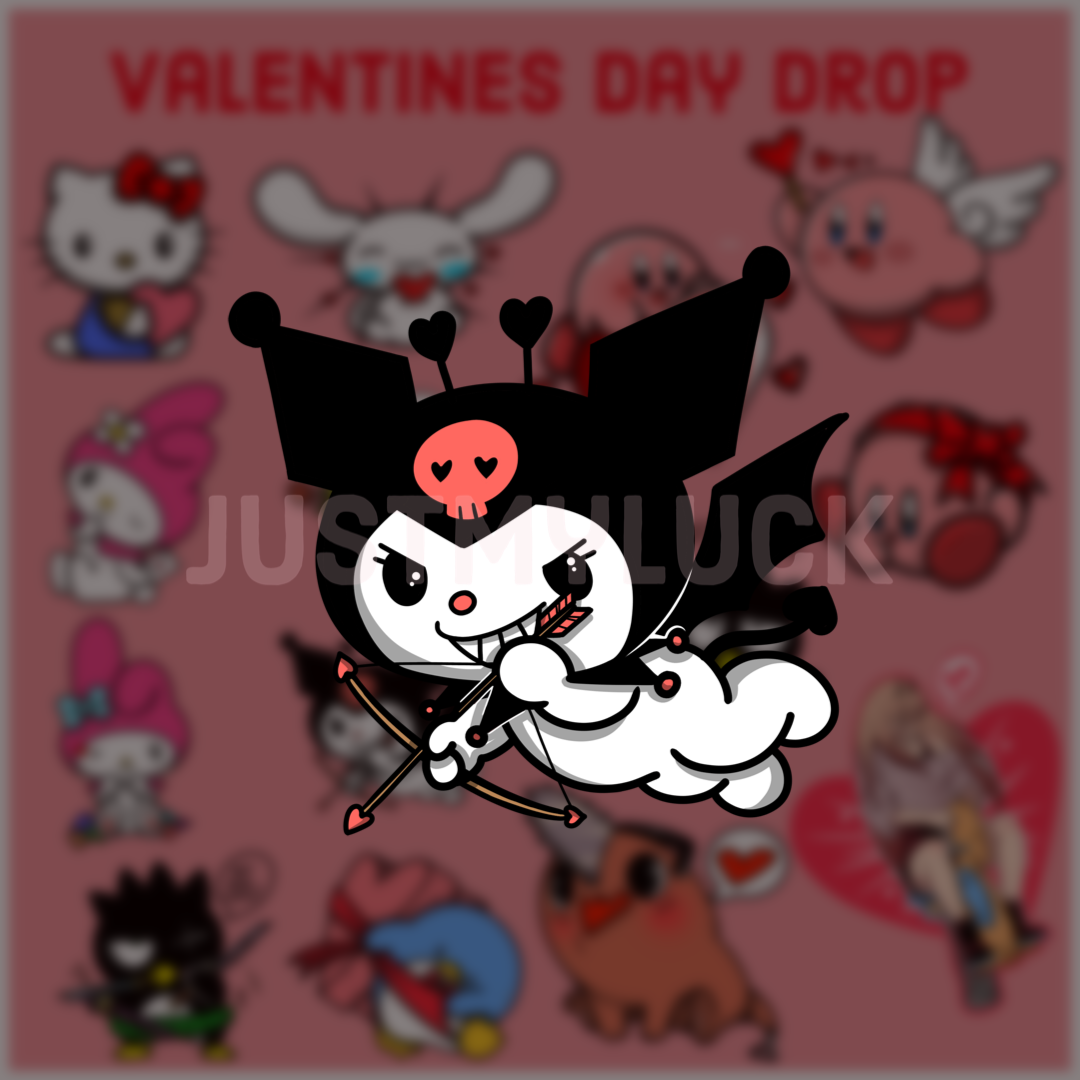 VDay CatFriends Kur Sticker