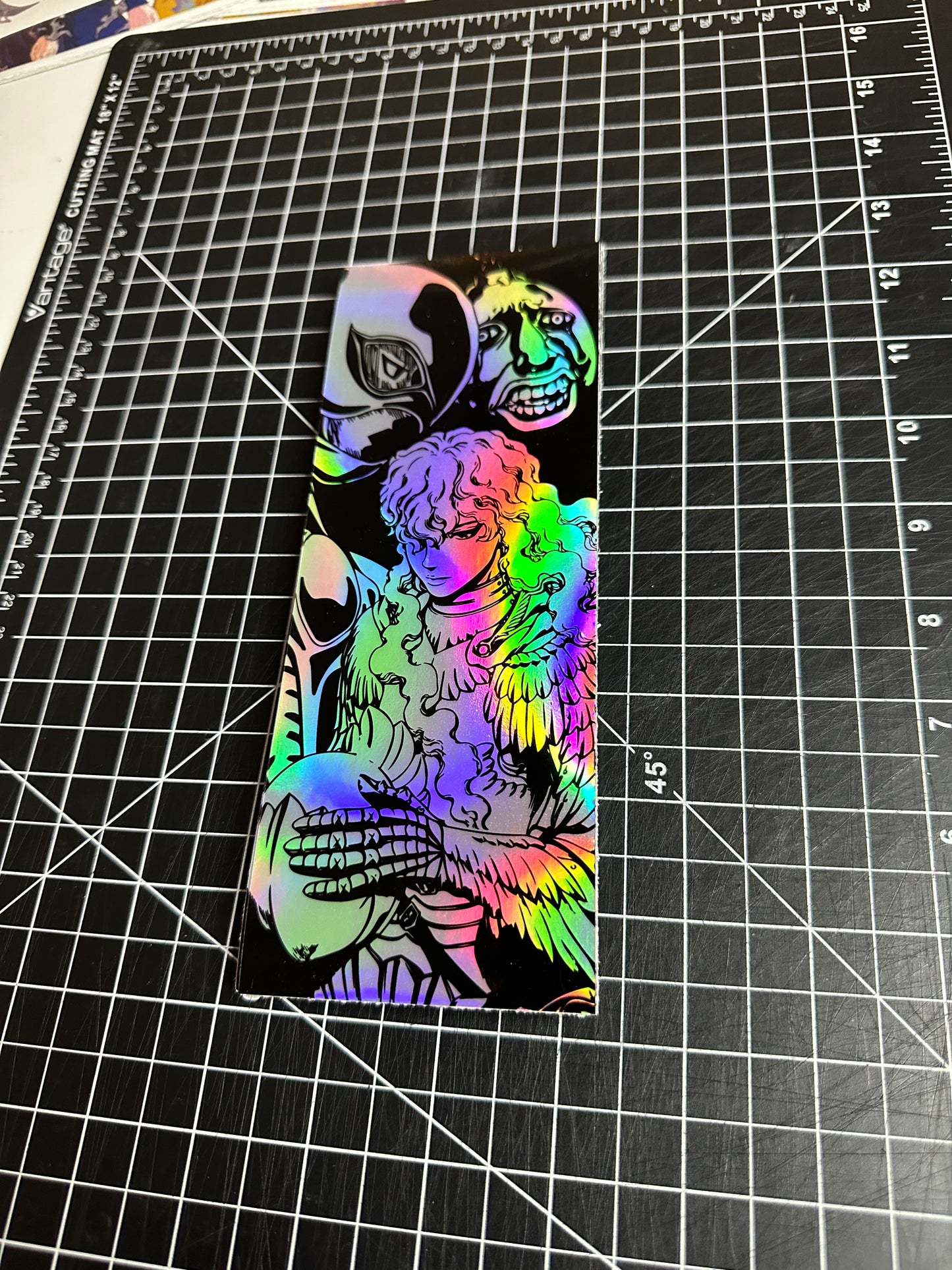 BK GRFTH Vertical HOLO Slap Sticker