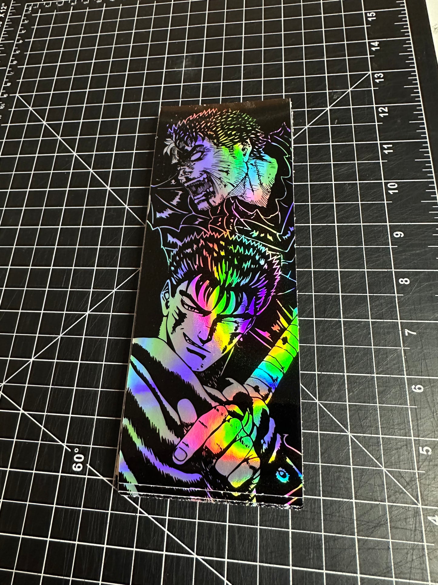 BK G Vertical HOLO Slap Sticker