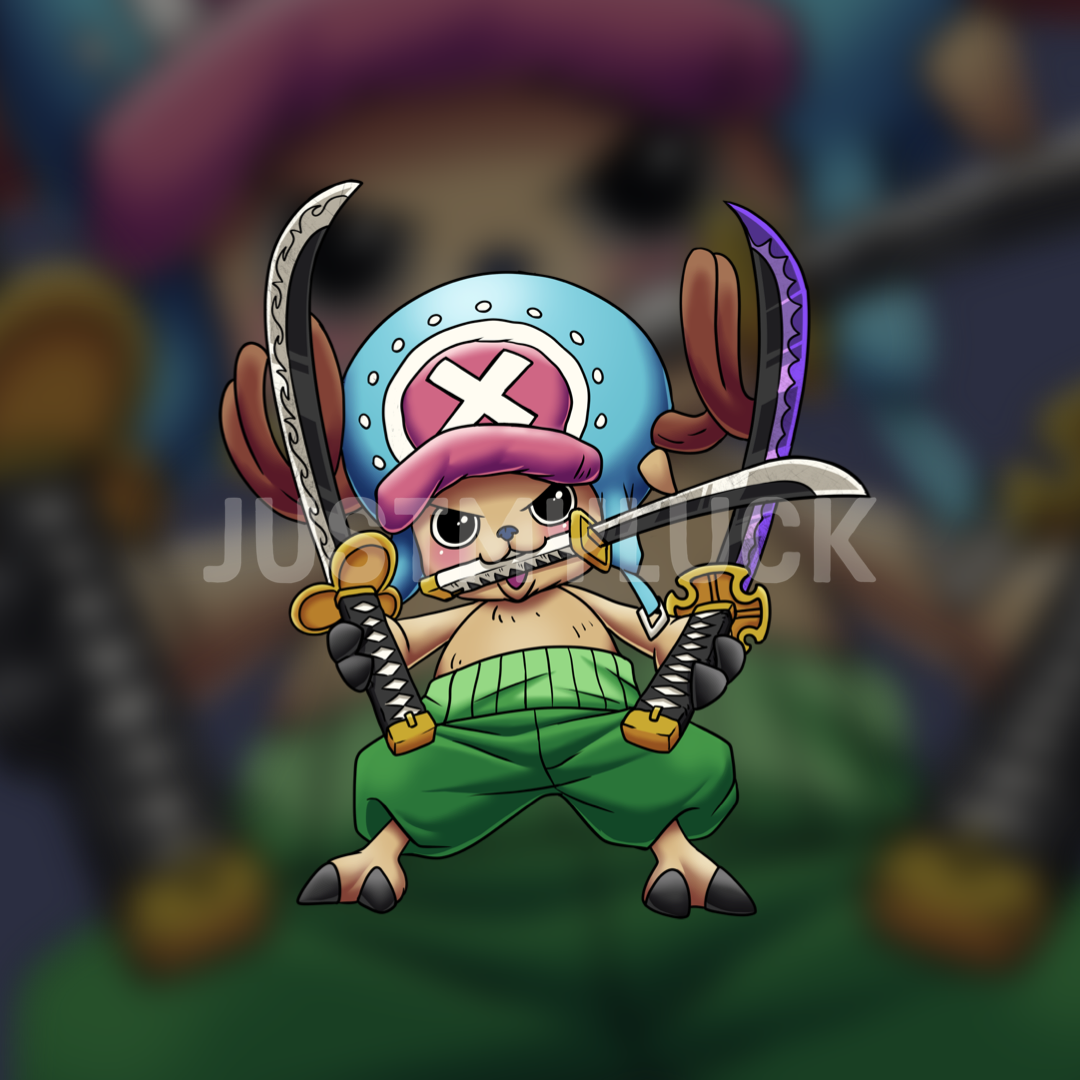 OP Chop 3 Swords Sticker