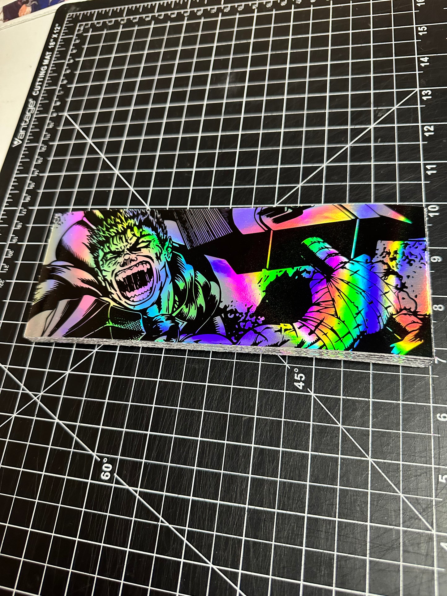 BK G Horizontal HOLO Slap Sticker
