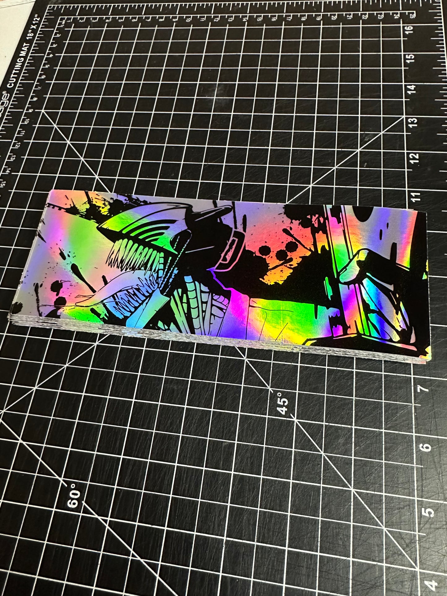 CS CS Devil Horiontal HOLO Slap Sticker