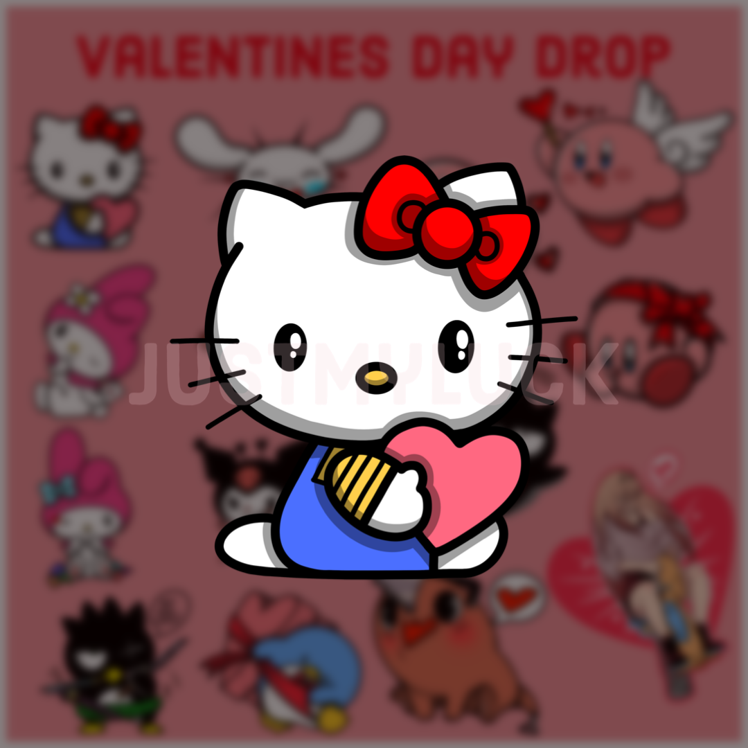 VDay CatFriends CatHeart Sticker