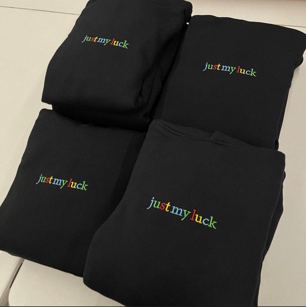 Just My Luck Embroidered Hoodie
