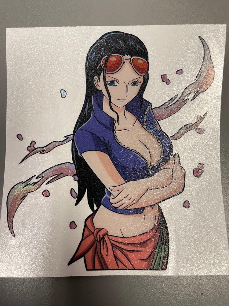 OP Black Hair G Sticker (NOT RESTOCKING)