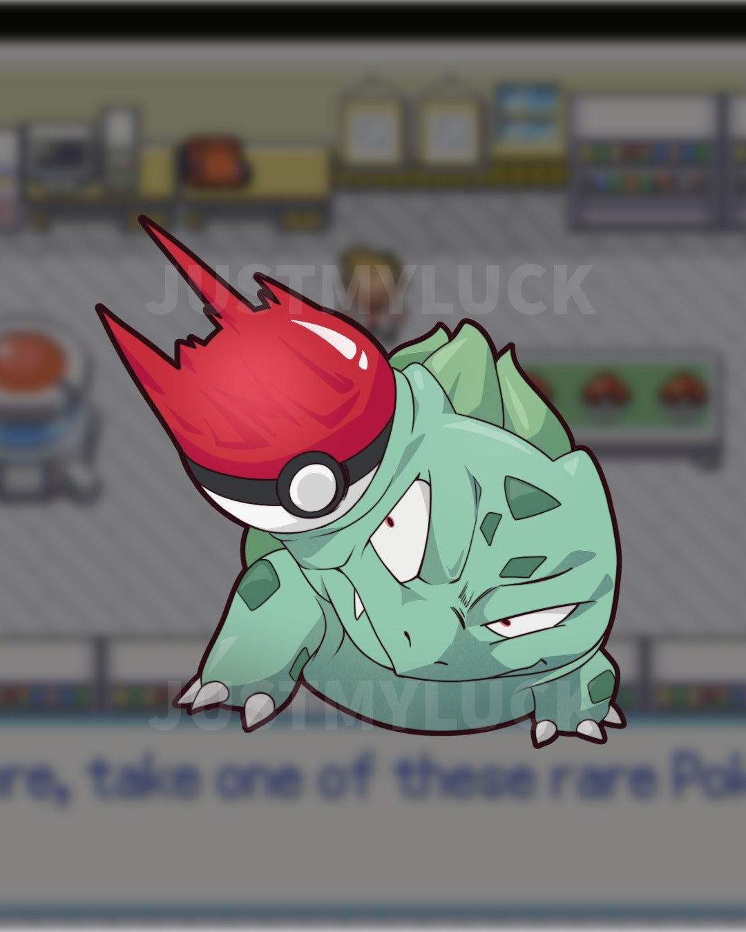P Grass Starter Hit Sticker