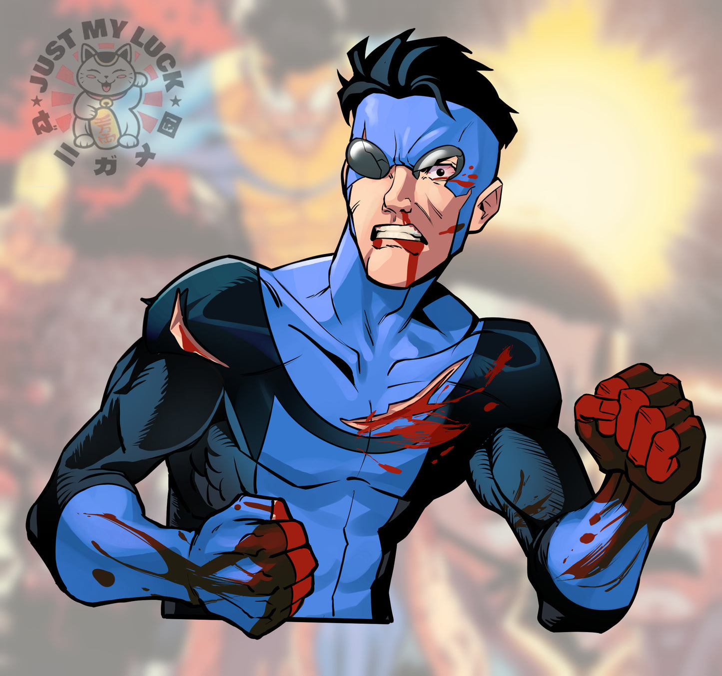 INV INVINB Blue Suit Sticker