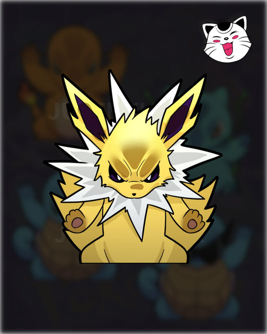 P E Electric Mad Sticker