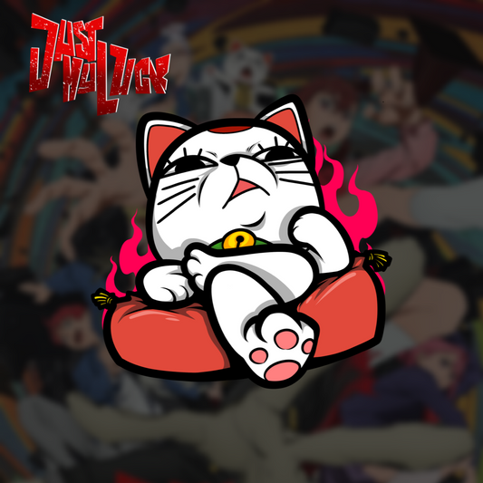 DDaD Turbo Cat Chillin Stare Sticker