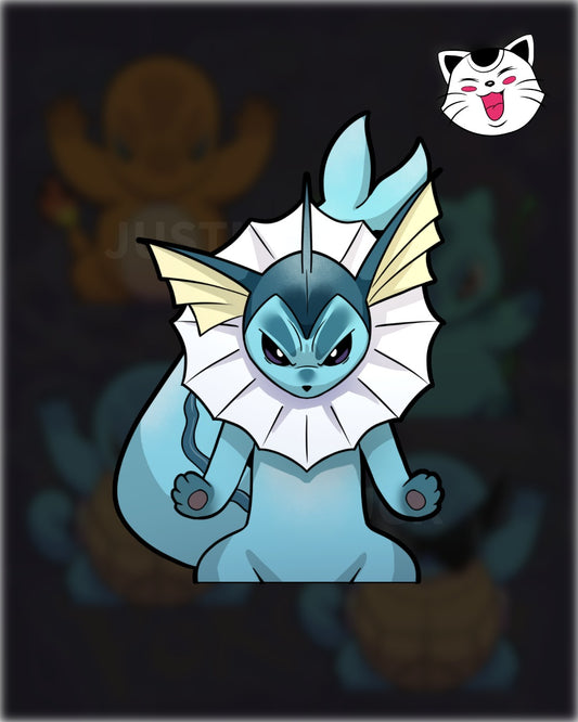 P E Water Mad Sticker