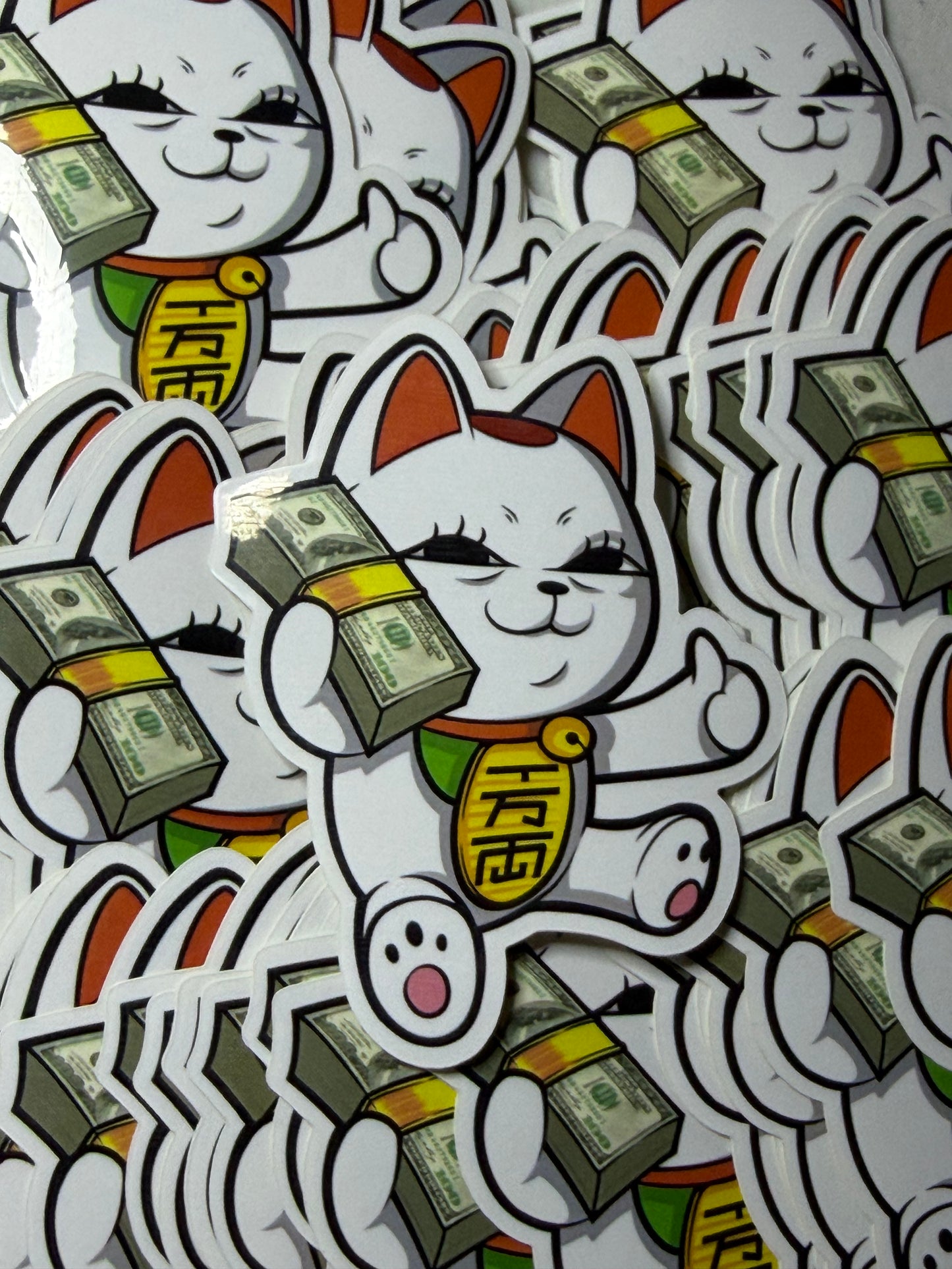 DDD Money Cat Mini Sticker