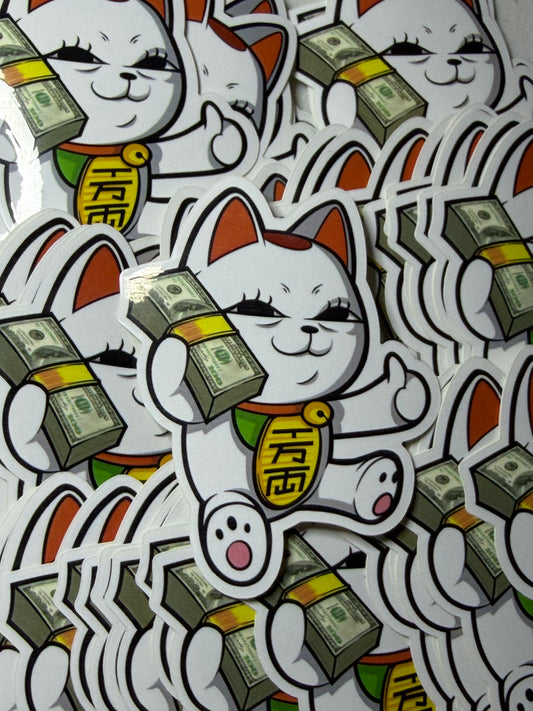 DDD Money Cat Mini Sticker