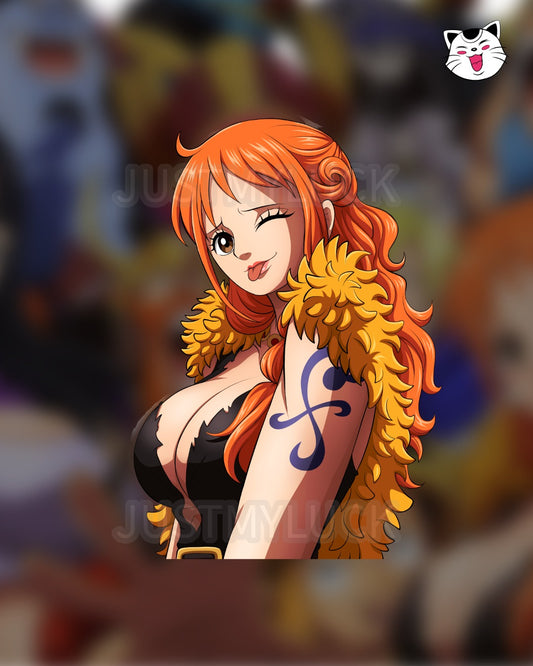 OP Orange Hair Elbph Sticker