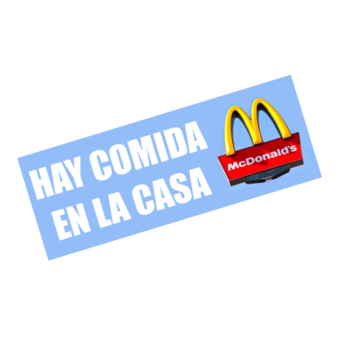 HAY COMIDA SLAP Sticker