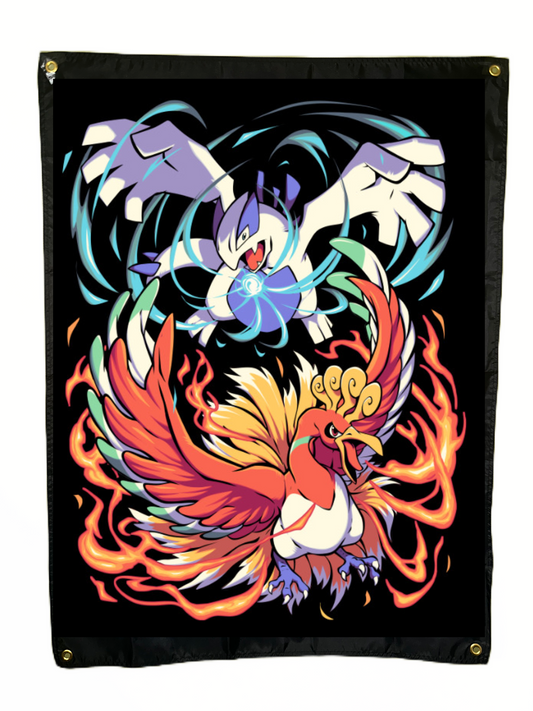 P Lugia Ho Birds Flag